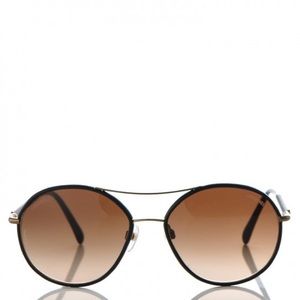 Authentic Chanel Round Pilot Sunglasses